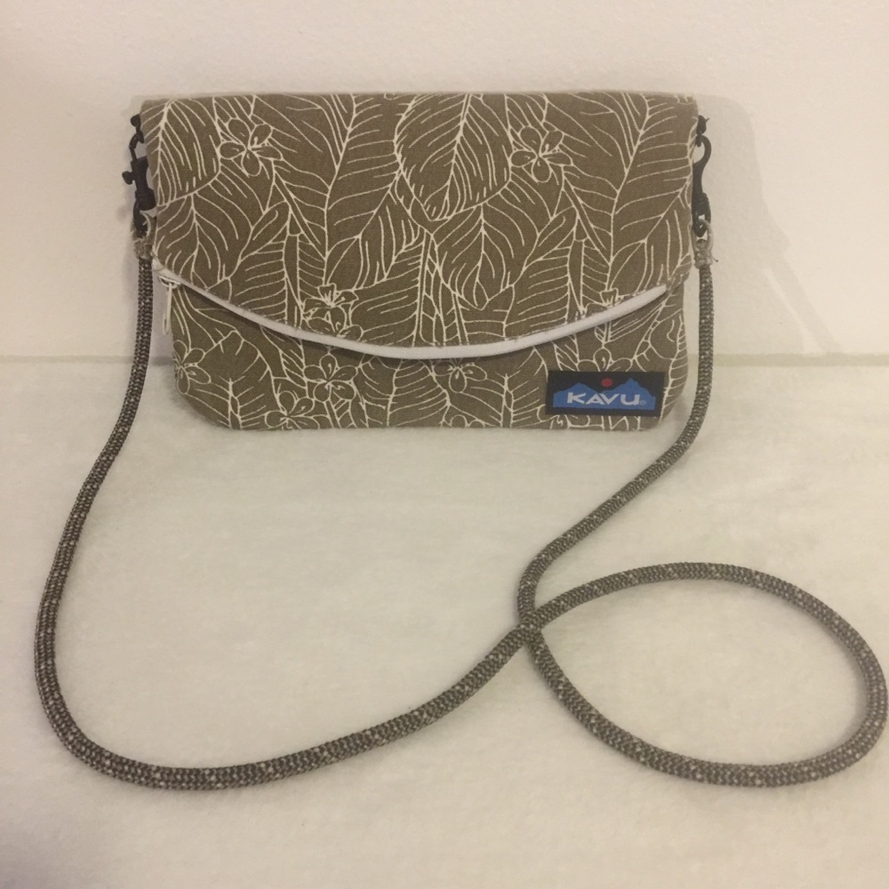 Kavu Brown Floral Crossbody Bag